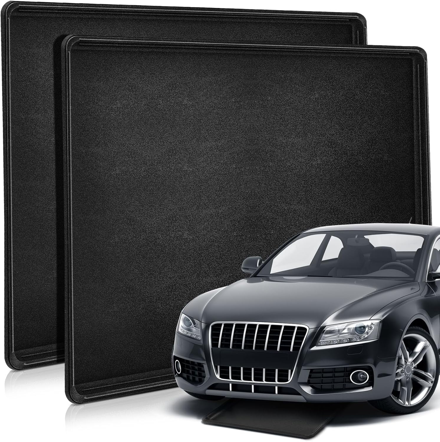 2 Pcs Auto Drip Tray Oil Drip Pan for Under Car Plastic Oil Tray to