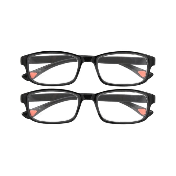 2 Pcs Auto Focus Glasses, Automatic Zoom Reading Intelligent Self Adjusting Presbyopia Anti-Blue Light Glass Adjustable Presbyopic Color-Changing Smart Look Far And Near For Men Women(Black)