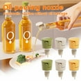 thumbnail image 1 of 2 Pcs Automatic Opening and Closing Oil Dispenser Nozzle, for Kitchen Jars, Sauces, and Household Seasoning Bottles, Green, by IHXORA, 1 of 8