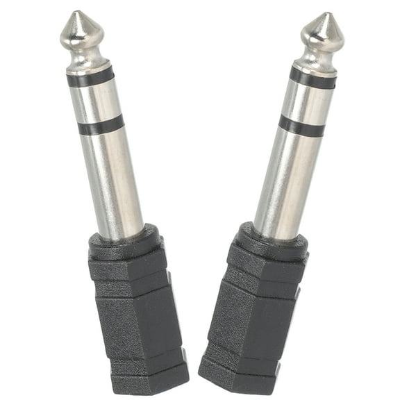 2 Pcs Aux to Cable Guitar Box Adapter Audio 6.5 3.5 Male 6pcs Stereo Reliable
