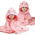 thumbnail image 1 of 2 Pcs Baby Hooded Towels,31 x 31 in Baby Washcloths, Infant Super Soft Baby Bath Towels with Hood for Toddlers1-3,Highly Absorbent Viscose Hooded Towel for Boys, Girls, Newborn Essentials, 1 of 7