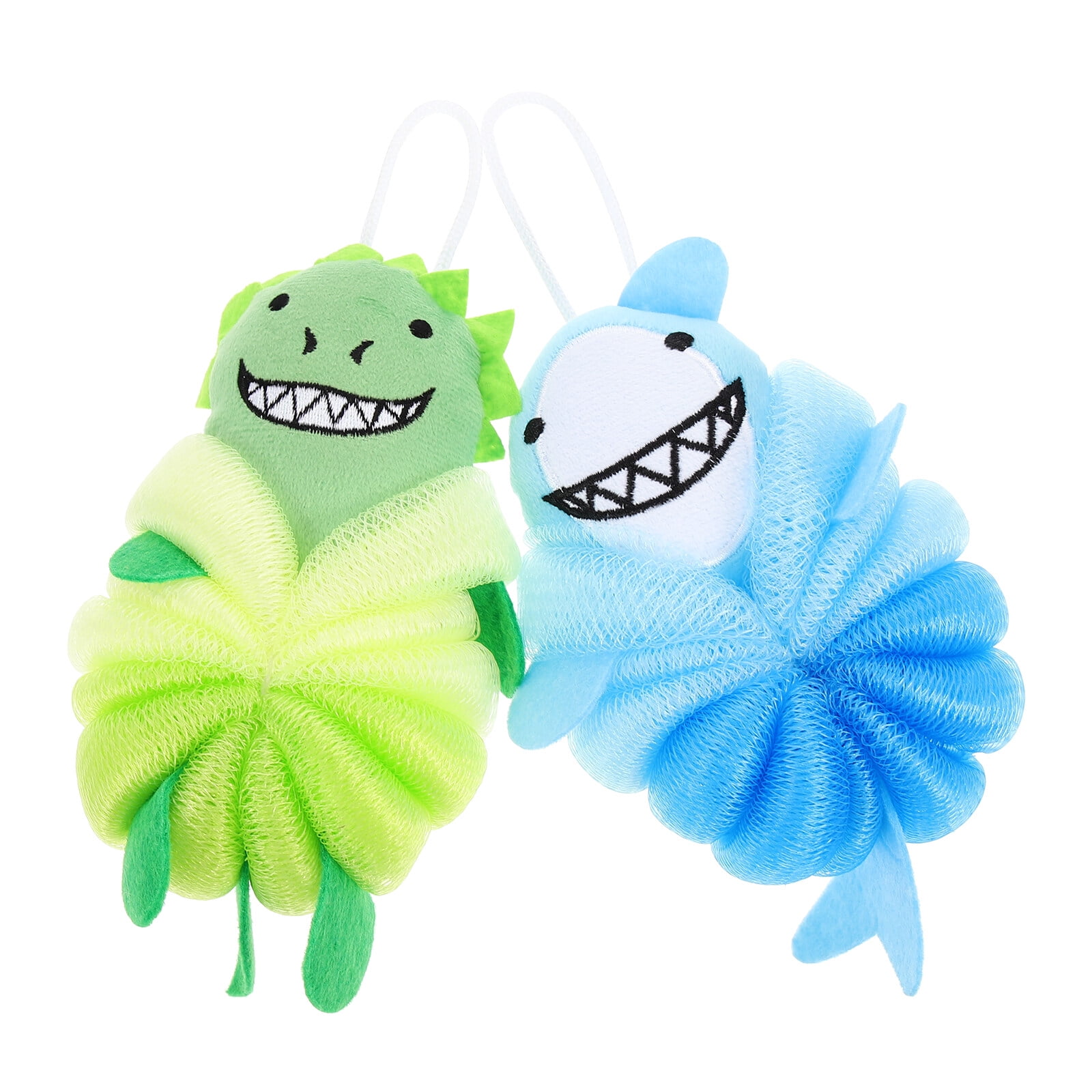 2 Pcs Baby Loofah Sponge Bath Loofahs Bath Scrubbers Photocard Holder