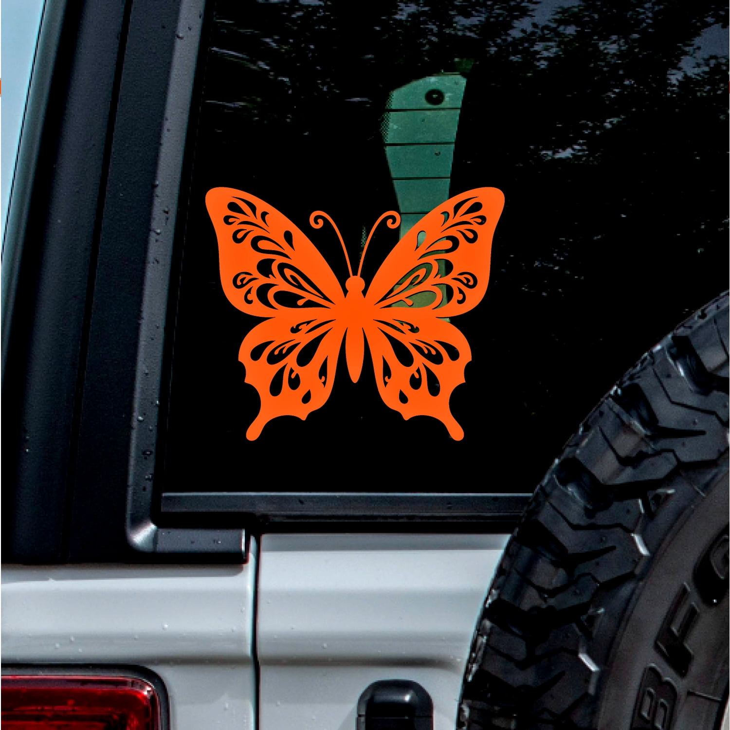 2 Pcs - No Background - Waterproof Car Sticker Decal of Butterfly ...