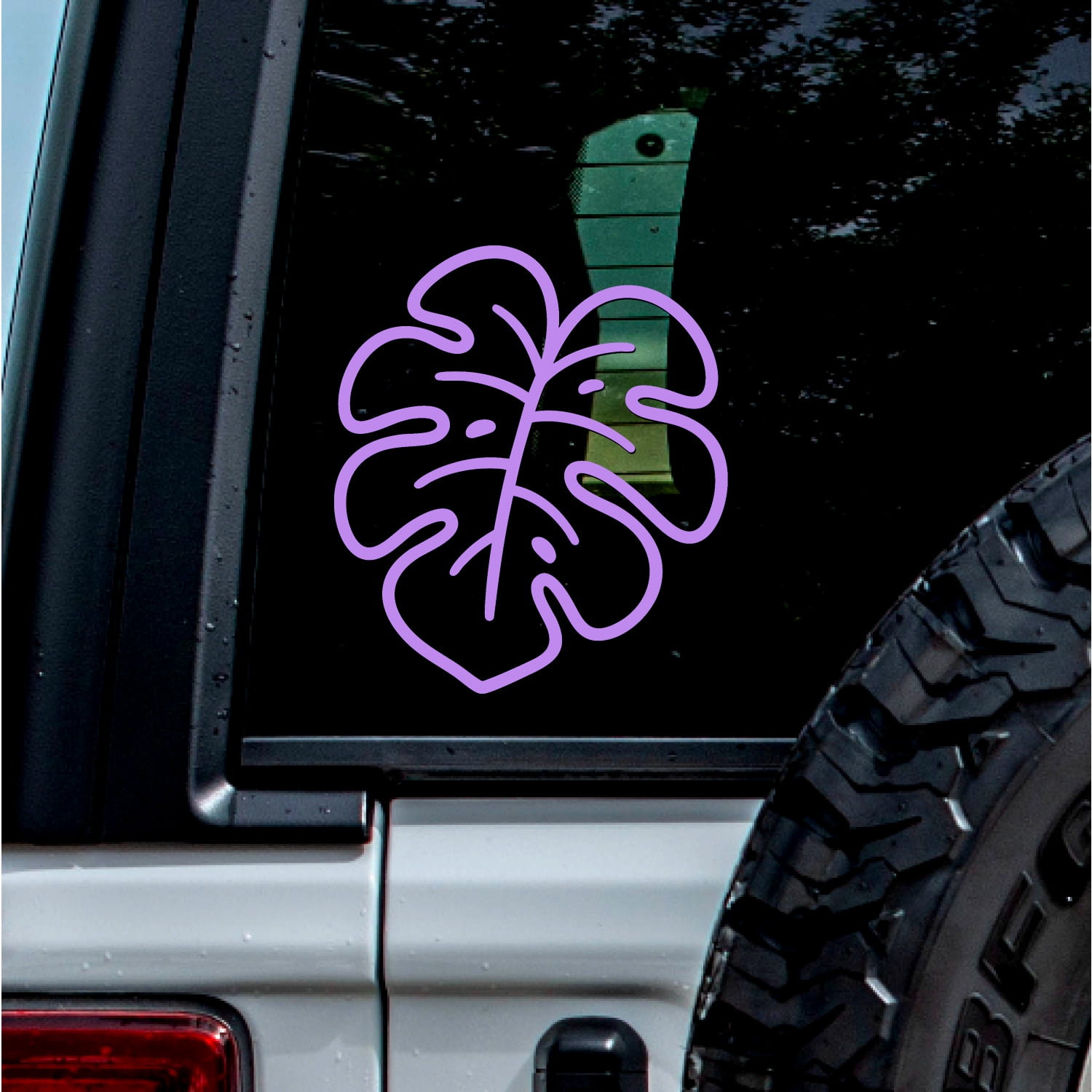 2 Pcs - No Background - Waterproof Car Sticker Decal of Leaf Plant ...