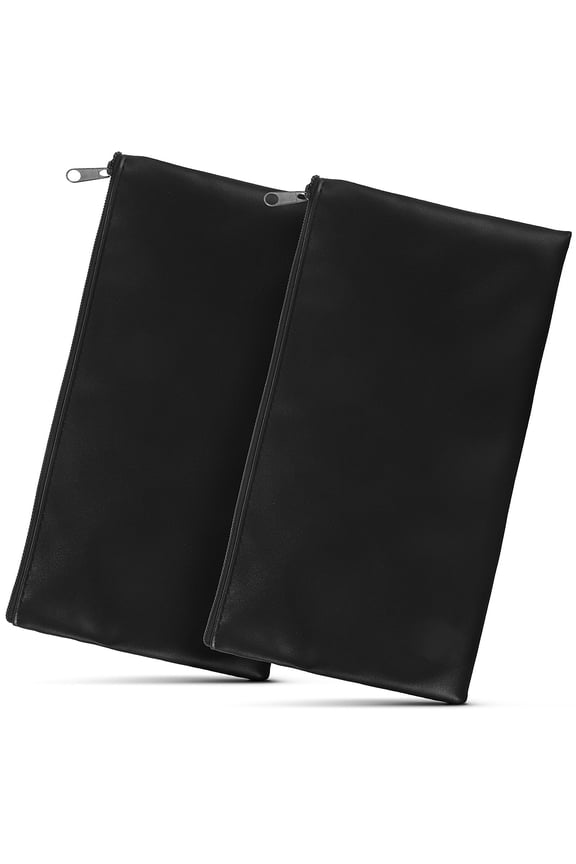 2 Pcs Bag Cash Bags with Zipper Storage Stylish Wallet Utility Man