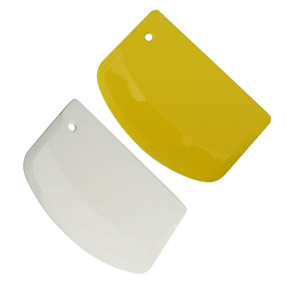 2 Pcs Baking Scraper Tools Food Bench Scraper Dough Cutter Scraper Cake Spatula Scraper Baking Baking Spatulas