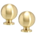 thumbnail image 1 of TABLZONE Kitchen Cabinet Knobs Pull Handles Golden Brass 2Pcs, 1 of 6