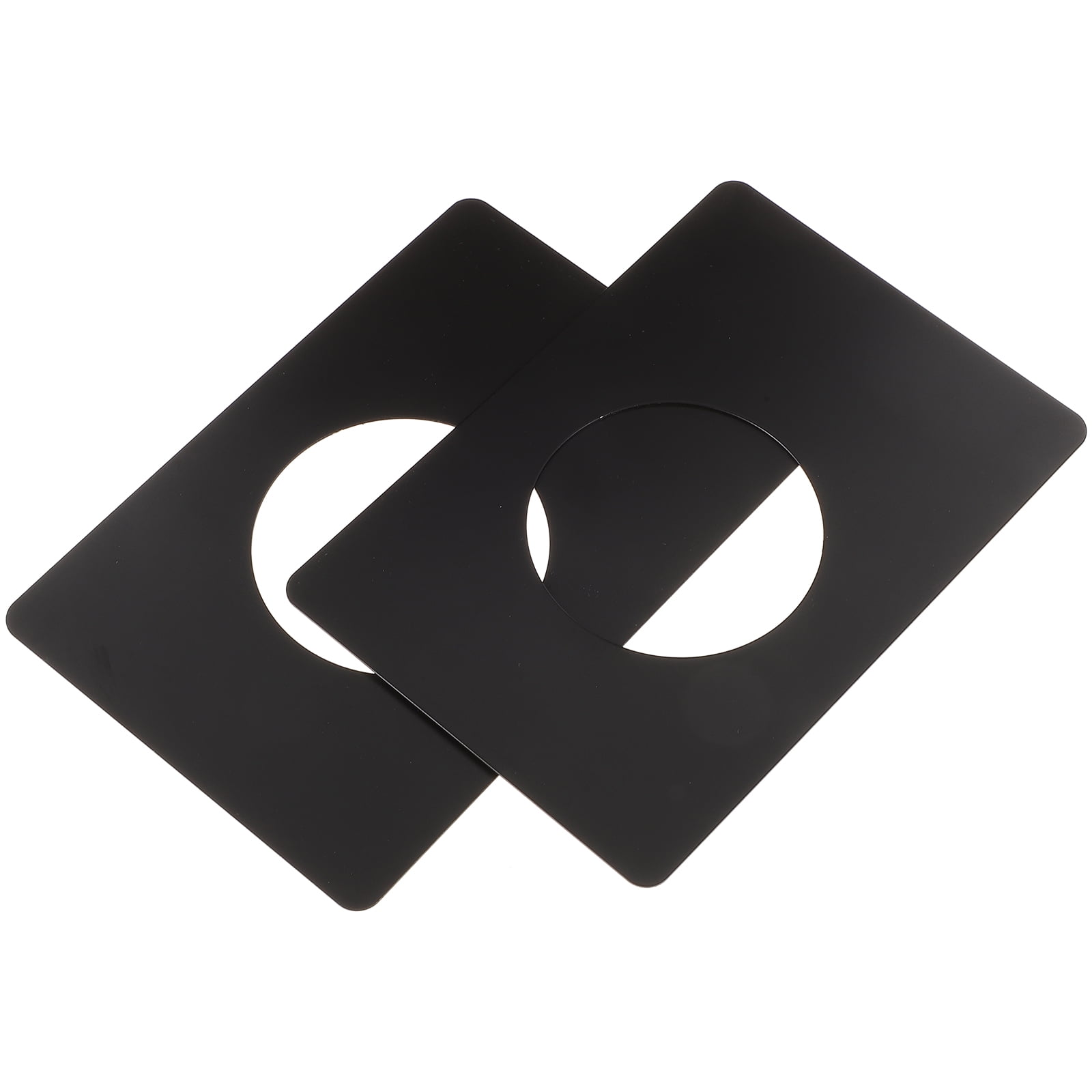 2 Pcs Ball Lock Door Reinforcement Plate Strike Kick Locks Front Hole