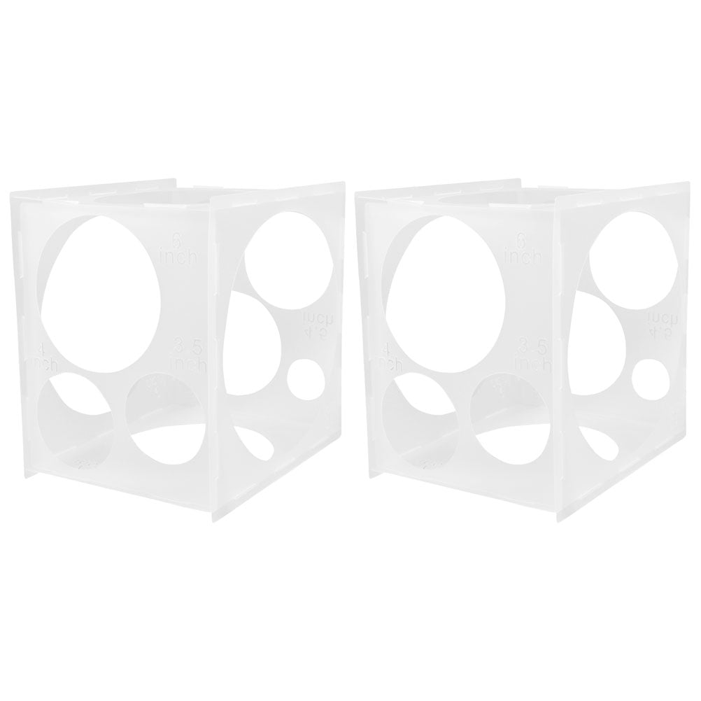 2 Pcs Balloon Arch Kit Balloon Measuring Box Balloon Size Chart 30x30cm