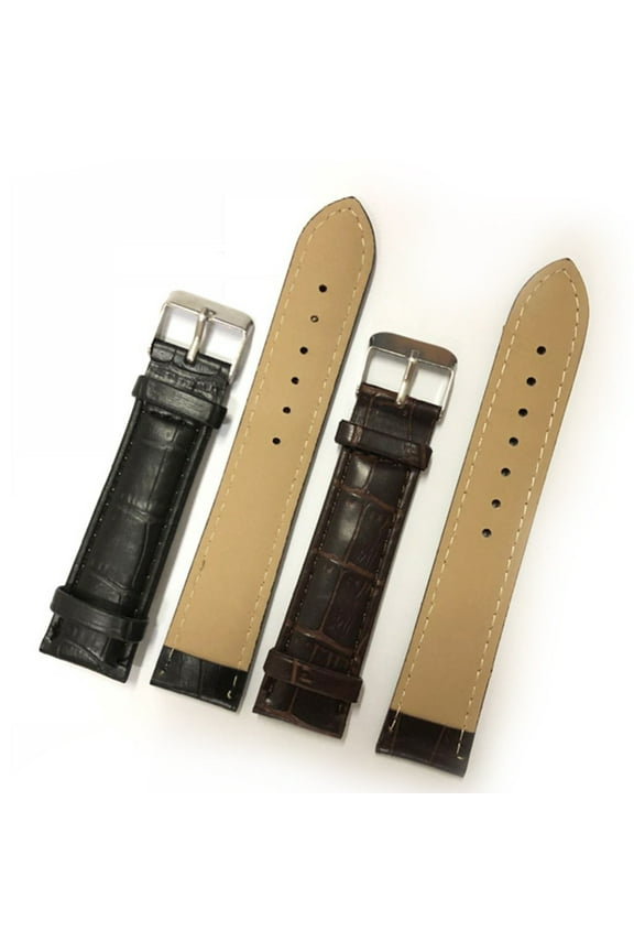 2 Pcs Band Strap for Men Comfortable Watch Band Leather Watch Strap 19mm Watch Strap Strap 20mm PU Watchband Man