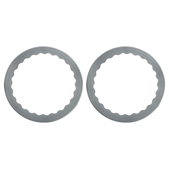 2 Pcs Bar Stool Leg Protectors Ring for 14.5" to 16.5" Round Base, Grey