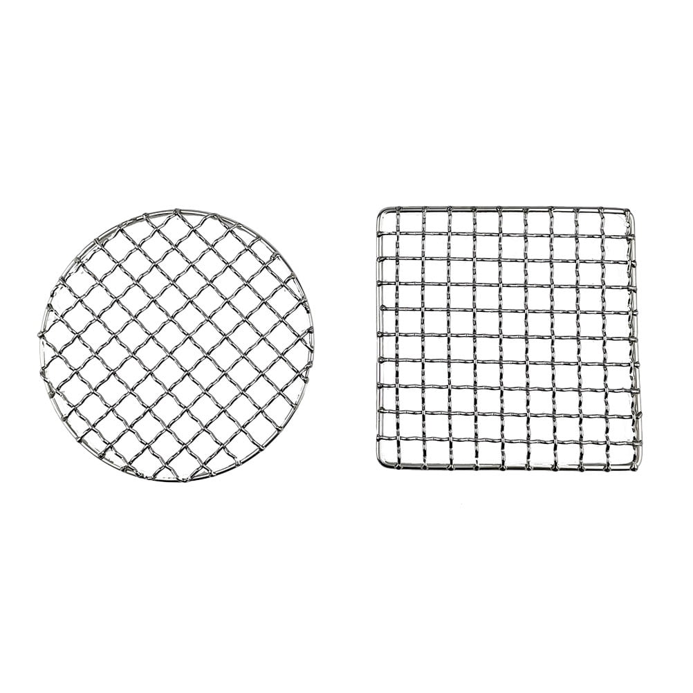 Portable Stainless Steel Round and Square BBQ Grill Mesh Set