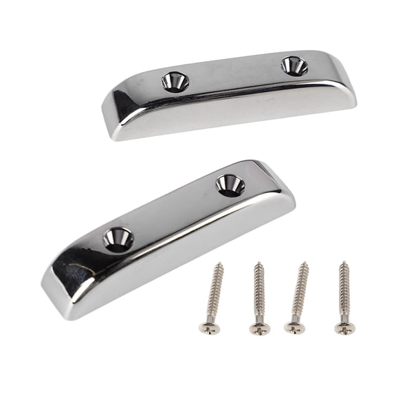 2 Pcs Bass Thumb Rest Plastic Anti Slip Light Weight Jazz Bass Guitar Thumb Finger Rest GM04 Silver