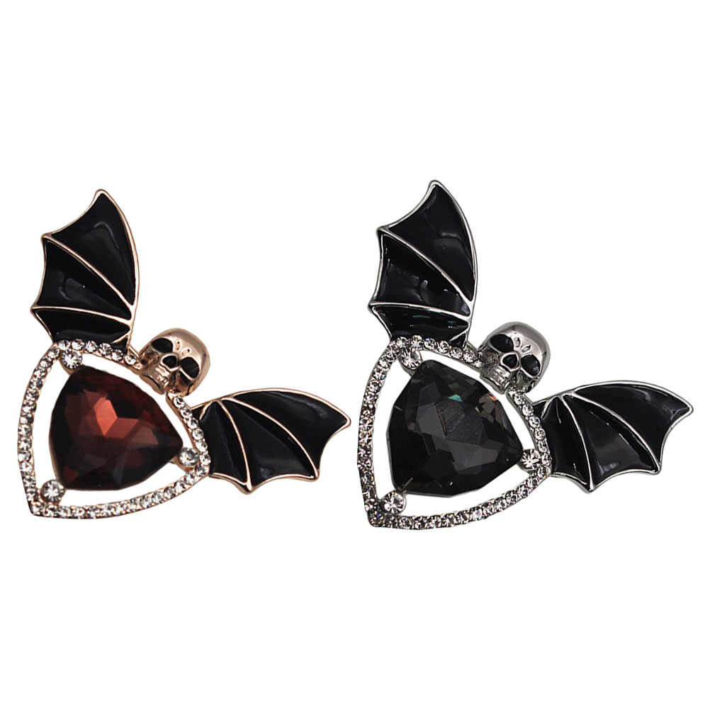 2 Pcs Bat Corsage Pin Lapel Pins Brooch Pin for Women Bat Wing Enamel