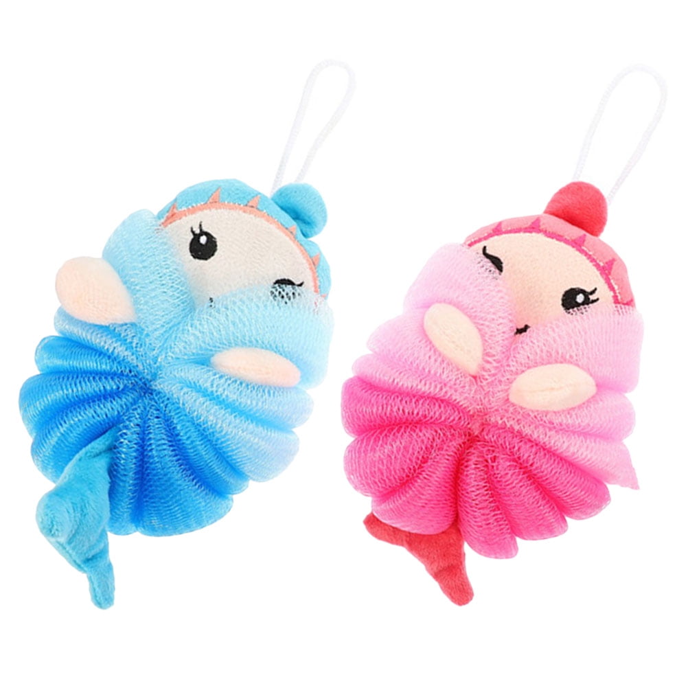 2 Pcs Bath Ball Sponges Bathing Skin Scrubber Bath Bomb Bath Sponge