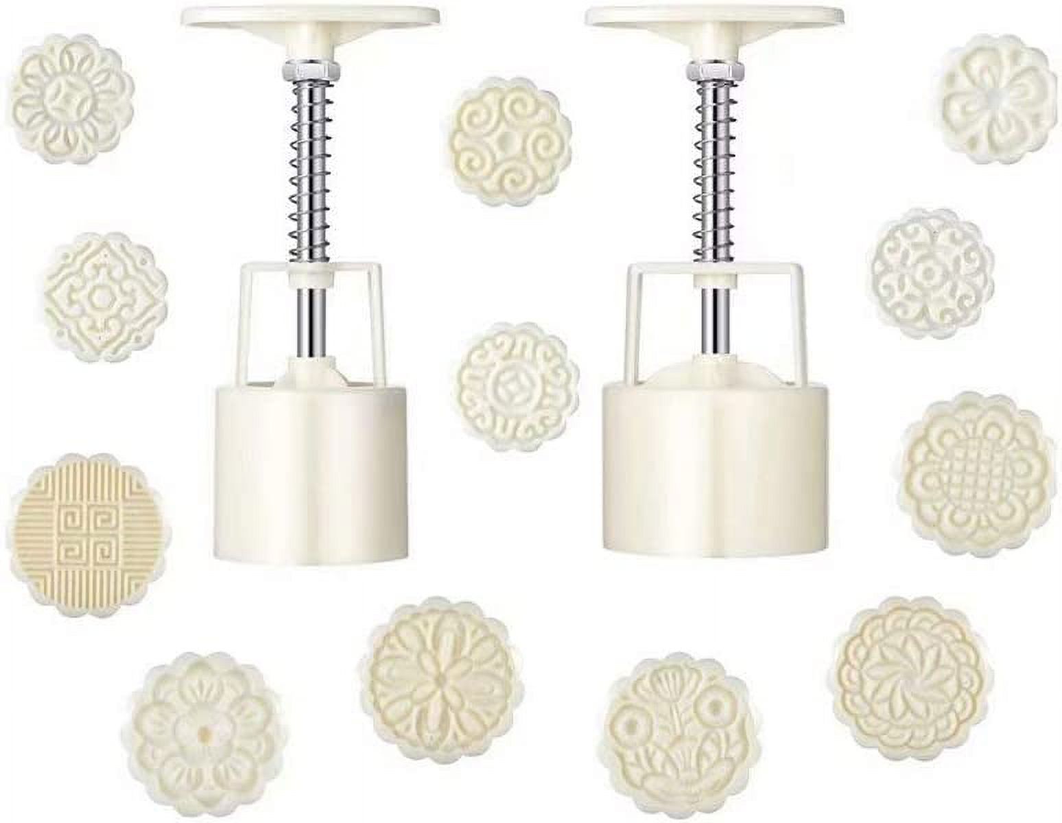 2 Pcs Bath Bombs Press with 12 Pieces Stamps Bath Bomb Mold Kit for