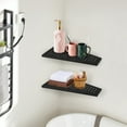 thumbnail image 1 of 2 Pcs Bathroom Corner Shower Shampoo Shelf Wall-Mounted Trapezoid Kitchen Rack, 1 of 12