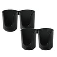 thumbnail image 1 of 2 Pcs Bathroom Cup Holder - Plastic Cup Dispenser for Bathroom Vanity Countertop - Small Paper Cup Dispenser for Mouthwash Cups & Bathroom Cups, 7.1x4 Inch, Black, 1 of 9