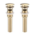 thumbnail image 1 of 2 Pcs Bathroom Sink Drain with Overflow, Vessel Sink Lavatory Vanity Pop Up Drain Stopper, 304 Stainless Steel, 1 of 6