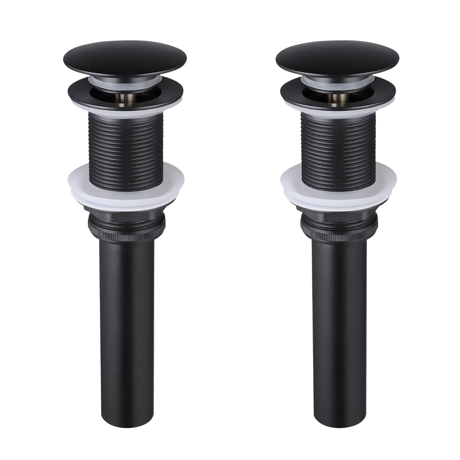 2 Pcs Bathroom Sink Drain without Overflow, Vessel Sink Lavatory Vanity Pop Up Drain Stopper, 304 Stainless Steel