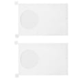 thumbnail image 1 of 2 Pcs Bathroom Storage Bag Basket for Baby Nursery Hanging Laundry Bags Vacuum Supply Pouch White Polyester, 1 of 6