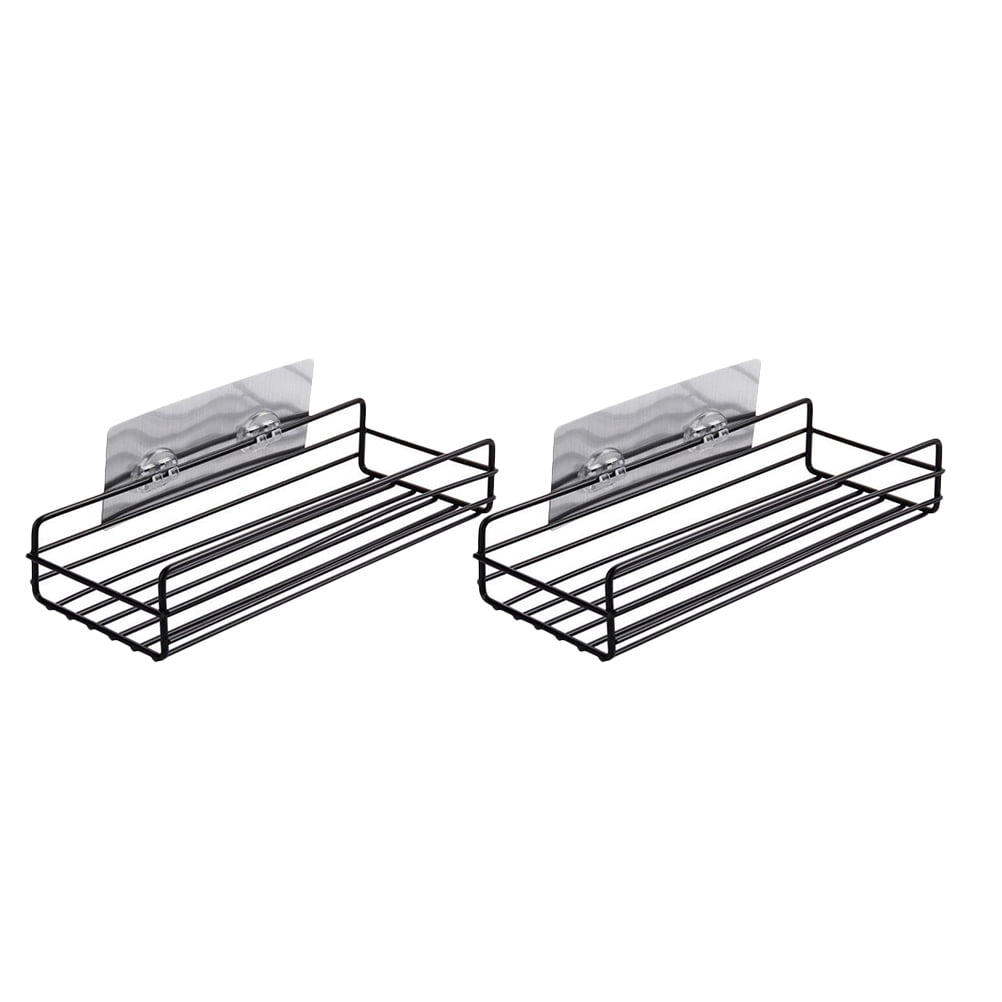 2 Pcs Bathroom Storage Rack Display Shelf Iron Display Racks Wall