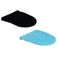 thumbnail image 1 of 2 Pcs Bathroom Toilet Lid Seat Cover, Elastic Edges Cotton Soft Universal Fit for Standard Round Elongated Bathroom Bowl Lids, Washable, 19.68x18.11 Inch, 1 of 9