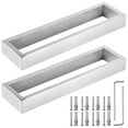 thumbnail image 1 of 2 Pcs Bathroom Towel Rings, Square Brushed Towel Holders, Wall Mounted Hand Towel Racks, Stainless Steel Towel Hangers, Rectangular Modern Towel Stands, 1 of 6