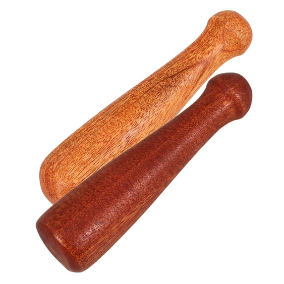 BRIGHTFUFU Grinding Rods Seasoning Pestle Rod 2Pcs 5.50X1.18X1.18In