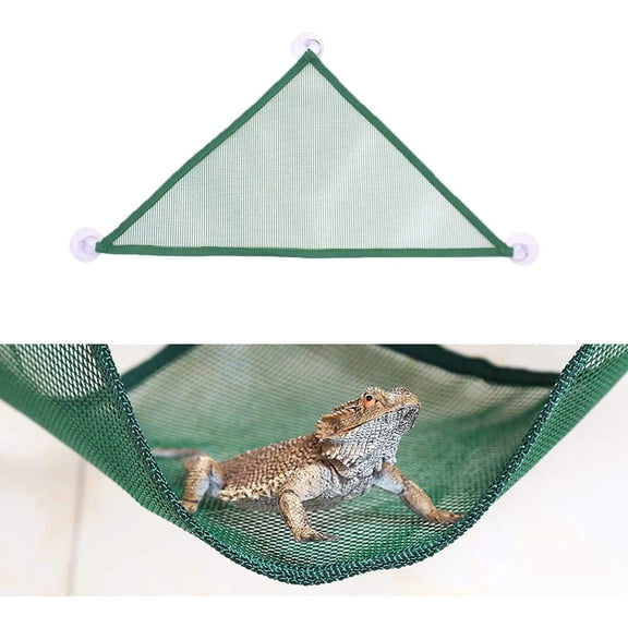 2 Pcs Bearded Dragon Lizard Hammock Geckos Hammock Breathable Mesh Reptile Hammock Suitable for Geckos Snakes Chameleon Bearded Dragon Lizard Reptile Hammock green