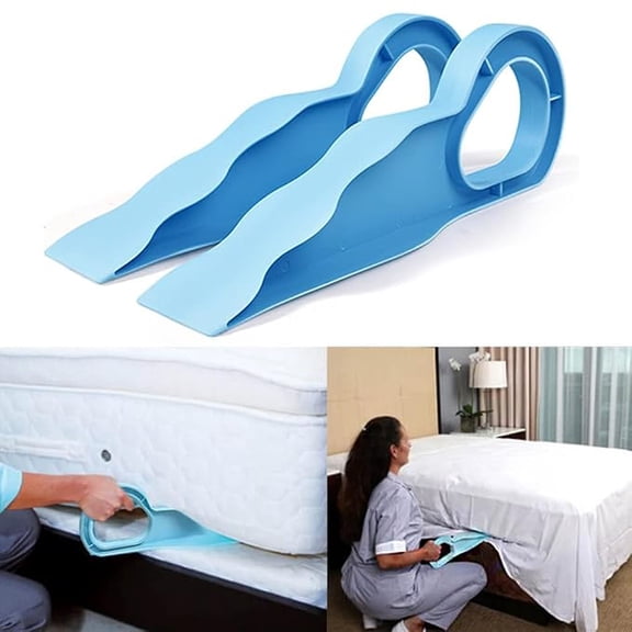2 Pcs. Bedsheet Tucker Tool Bedsheet Mattress Lifter Stand Beds Lifter Helps Lift and Hold Mattress Wedge Elevator Tool Beds Making Tools Bed Tucker Tools 2 in 1