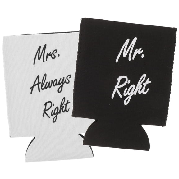 2 Pcs Beer Cooling Jacket Beer Can Sleeves Beverage Can Cover Beer Bottle Sleeve Neoprene Soda Cover Bride