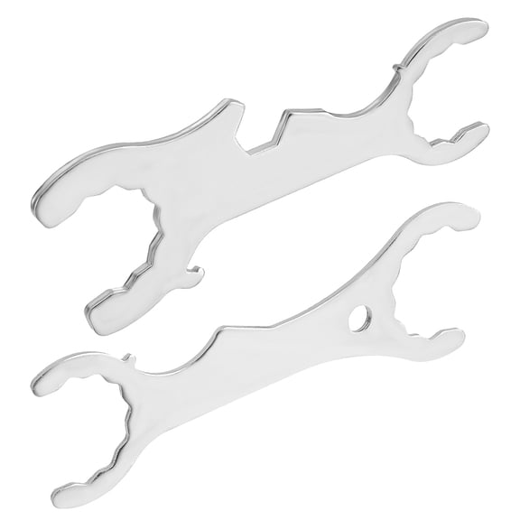 2 Pcs Beer Faucet Wrench Metal Multifunction Wrench Spanner Home Brewing Wrench for Tap Tower Coupler Tools Multi-Use Faucet Key Tool Removal