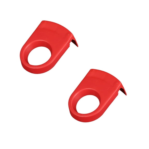 2 Pcs Beer Snaps Cocktail Bottle Clips Drink Clips Bottle Buckle Holders Beer Cocktail Snap Bottle Holder Plastic Drinking Clips Stemware Drink Clips for Birthday Wedding Party, 2.17"x3.20", Red
