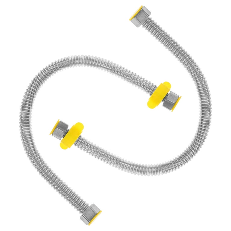 人気カラーの 2 Pcs Bellows 1/2 Inch Water Heater Hose Supply Line Hot 電設