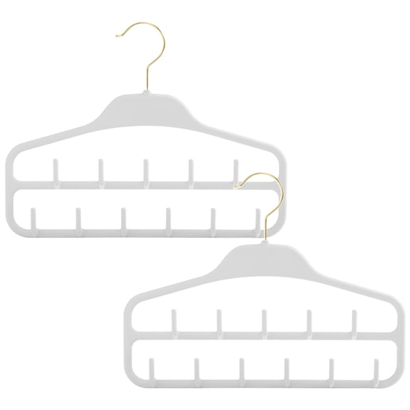 2 Pcs Belt Storage Artifact Leash Clothes Hangers Belt Racks Hooks for Hats Belt Storage Organizer Man