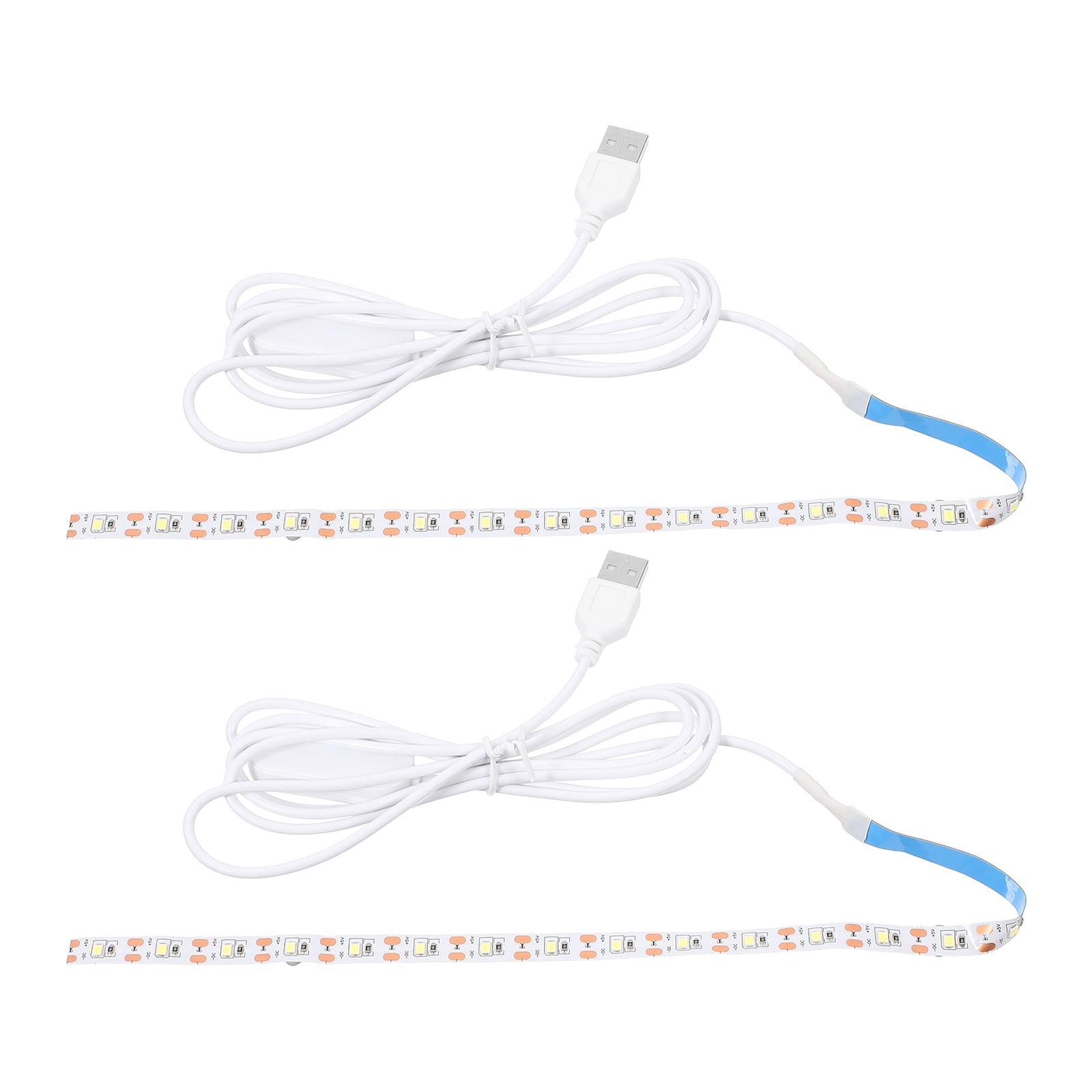 2 Pcs Bendable Sewing Machine LED Light Strip Sticky Bookcase - Walmart.com