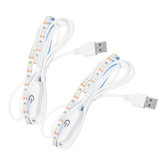 2 Pcs Bendable Sticky Light Strip USB Powered Lighting