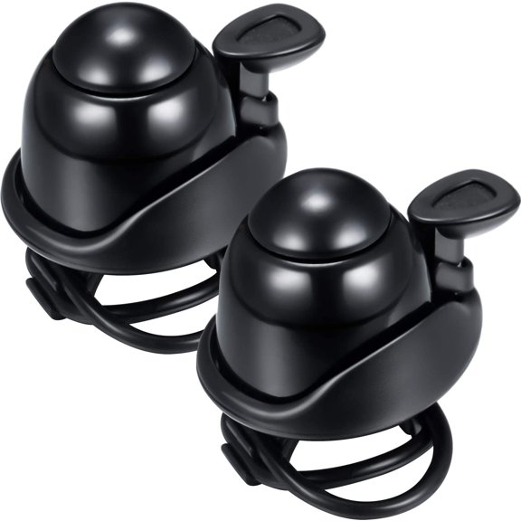 2 Pcs Bike Bell Adjustable Bike Ring Bell Aluminum Bike Ring Bicycle Cycling Bell Cycling Ringing Horn with Loud Sound Mini Bike Bell for Adults Road Bike Mountain Bike Sports