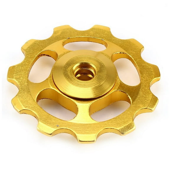 UKCOCO 2Pcs Golden Rear Derailleur Pulley 11t Aluminum Alloy Bike Replacement Durable Accessory