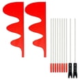 thumbnail image 1 of 2 Pcs Bike Safety Flags Kids Flag, Trailer Flag Adjustable 6 Feet Height Dinosaur Tail Shape with Poles, 1 of 6