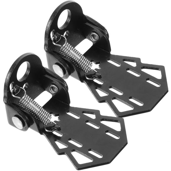 2 Pcs Bikes Rear Pegs Seat Footrest Foldable Mountain Pedals (black) 2pcs Back Row