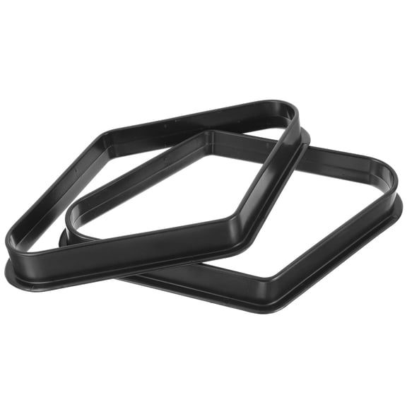 SILENRADAWN 2Pcs Billiards Triangular Frame Black Plastic Billiards Equipment Game Preparation Professional Play
