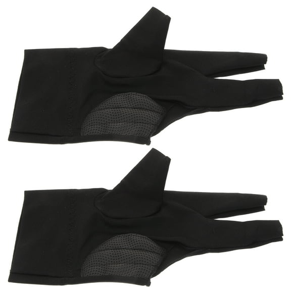 Pool Gloves 2 Pcs Billiard for Men Left Hand Table Game Supplies Portable Major Non-slip Fingerless Toddler Women Pu
