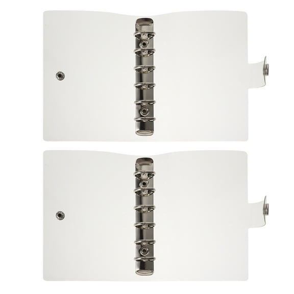 2 Pcs Binders Magazine File Holder Handbook Case Loose Leaf