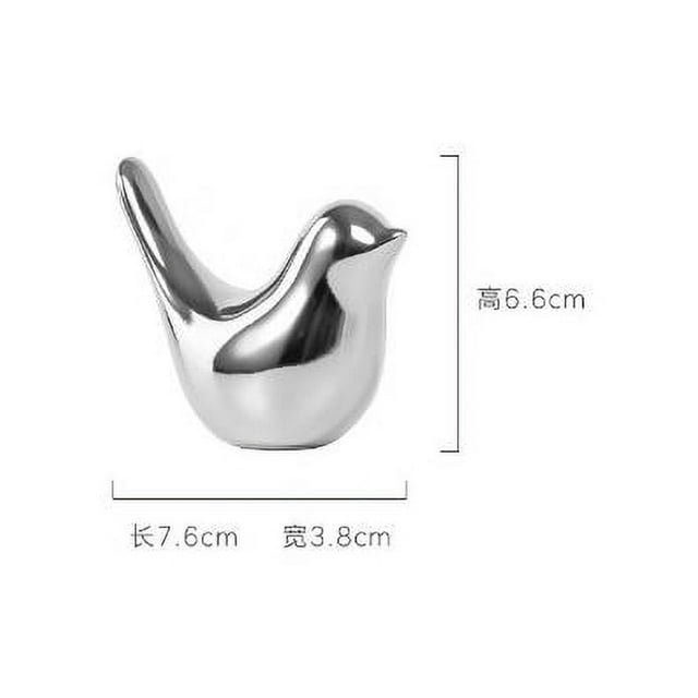 2 Pcs Bird Figurines Bird Decorations Ceramic Bird Statues Toilet Bowl