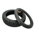 thumbnail image 1 of 2 Pcs Black 8.5 inch 50/75-6.1 Air Tires Replacements Inner Tube and Outer Tire Combo with Bent Mouth for Electric Scooters, 1 of 3