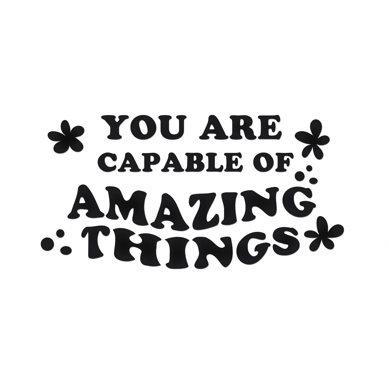 (2 Pcs, Black, 9.5'' X 4.8'') Transparent Adhesive Decal Sticker Of You ...