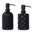 thumbnail image 1 of 2 Pcs Black Soap Dispenser, 13.5 Oz / 11 Oz Glass Dispenser Set for Bathroom and Kitchen, Soap Dispenser, 1 of 7