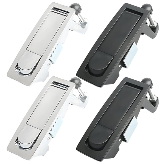 2 Pack Heavy Duty Zinc Alloy Industrial Latch, Corrosion Resistant Adjustable Anti-Pry Lock for Outdoor Gates, Fence, Boilers, and Air Compressors